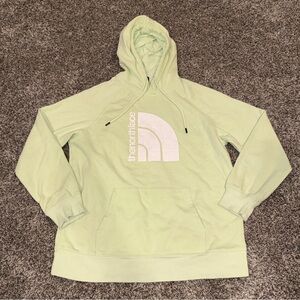 The North Face Women's Jumbo Half Dome Pullover Hoodie Lime Green Sz Large